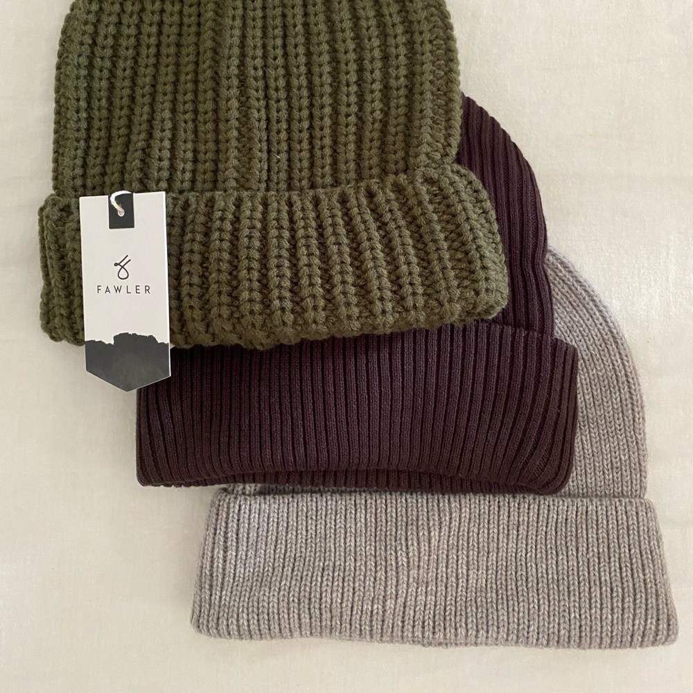 NWT Fawler Unisex Beanie Bundle